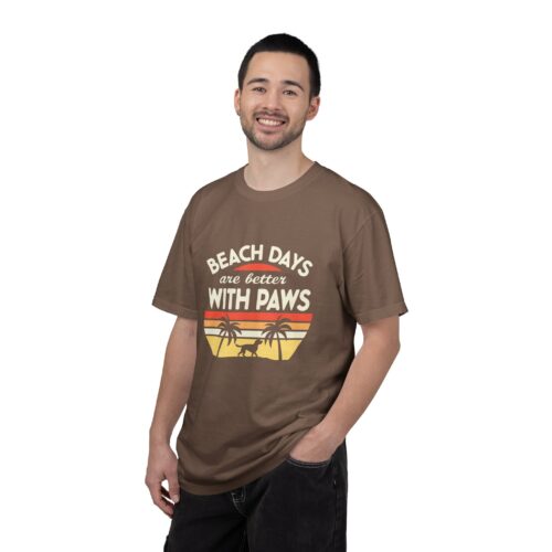 Beach Days Are Better with Paws Unisex T-Shirt | Pet Lover Gift, Summer Tee, Casual Wear, Beachwear, Dog Lover Apparel. - Image 27