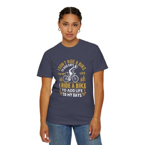Adventure Awaits Garment-Dyed T-Shirt | Bike Lovers Gift, Outdoor Enthusiast Tee, Cycling Apparel, Unisex Casual Wear. - Image 29