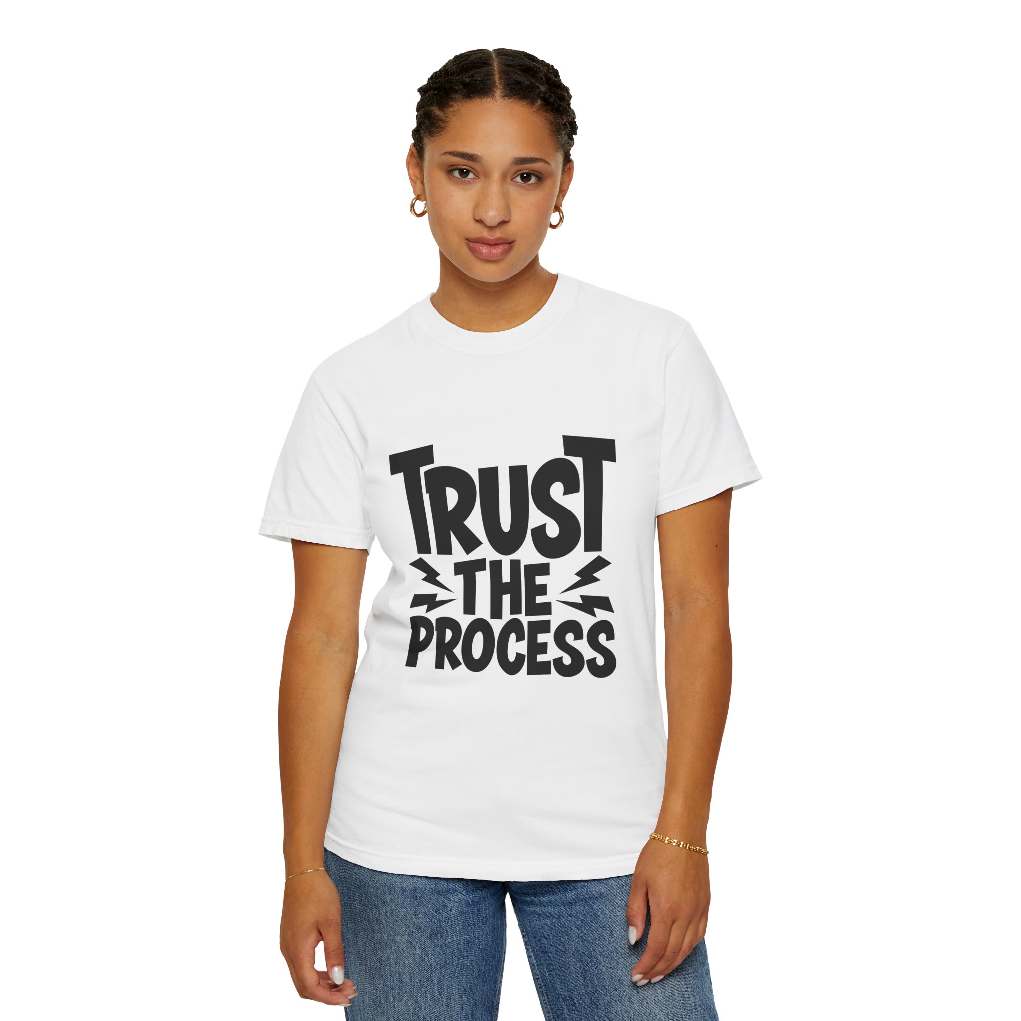 Trust the Process Unisex Garment-Dyed T-shirt, Motivational Tee, Casual Wear, Inspiring Shirt, Everyday Style. - Image 5