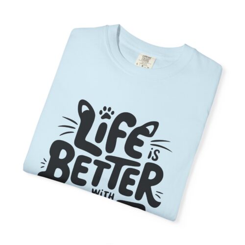 Life is Better with a Cat Unisex Tee, Cat Lover Gift, Animal T-Shirt, Cute Cat Shirt, Casual Wear for Cat Moms, Fun Pet Apparel. - Image 26