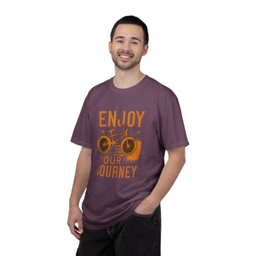 Adventure-Inspired Unisex T-Shirt, Enjoy Your Journey Tee, Cycling Gift, Travel Tee, Summer Casual Wear, Bike Lover Shirt. - Image 19