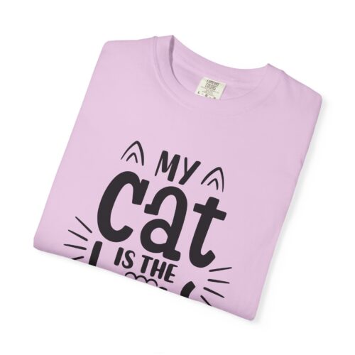 Cat Lover's Unisex Garment-Dyed T-Shirt - 'My Cat is The Boss'. - Image 26