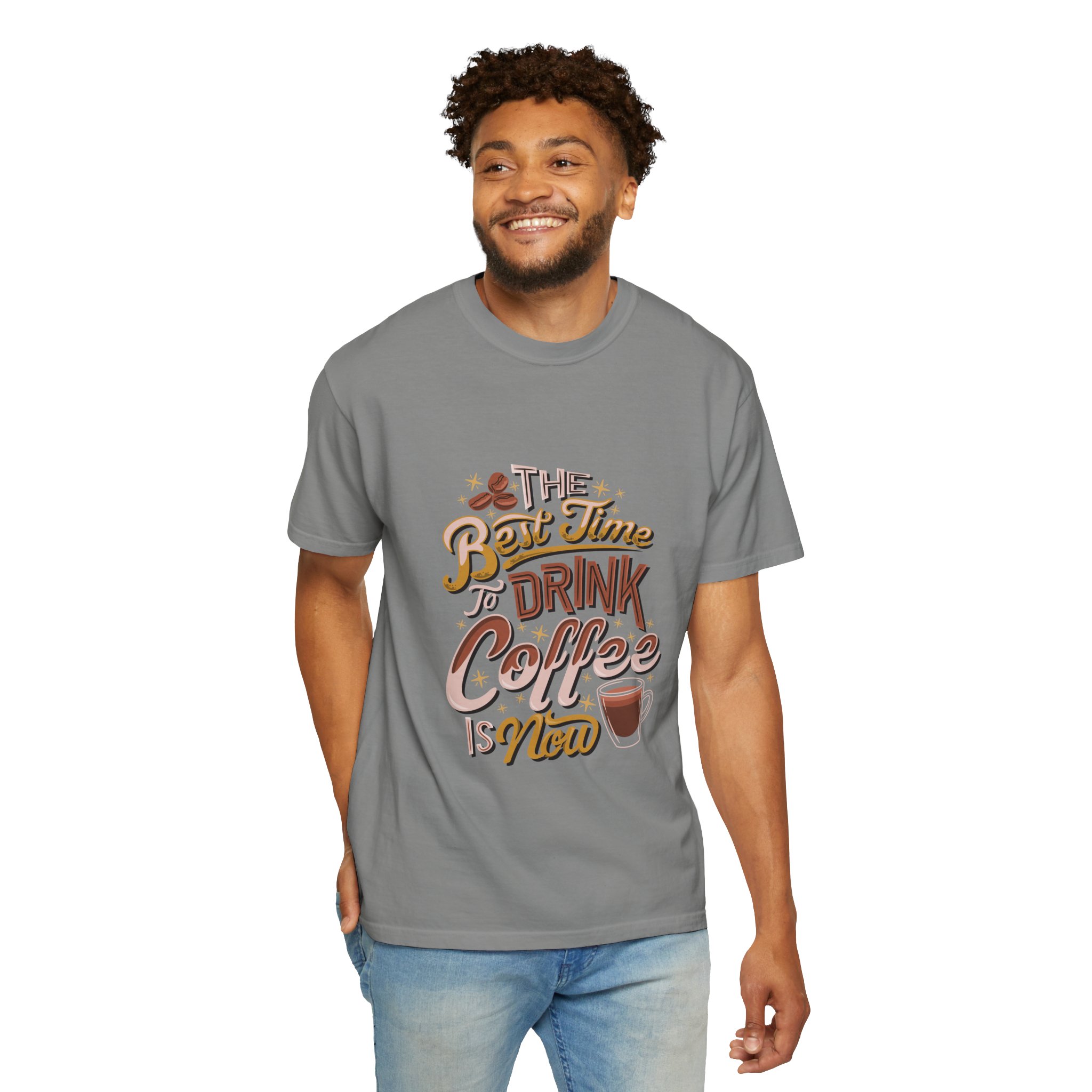 Coffee Lovers Unisex Garment-Dyed T-Shirt | Perfect Gift for Baristas, Coffee Enthusiasts, Casual Wear, Unique Coffee Shirt - Image 39