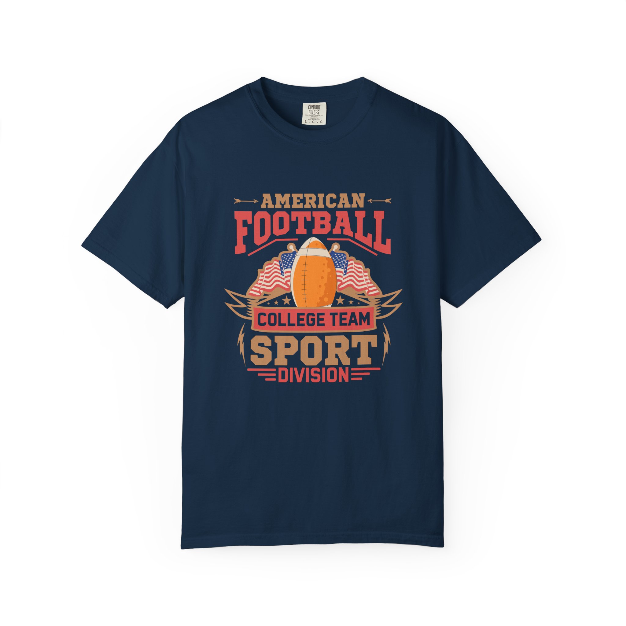 American Football College Team Unisex T-Shirt, Casual Sportswear, Game Day Shirt, Athletic Tee, Fan Apparel, Gift for Sports Lovers. - Image 25