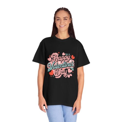 Happy Valentine's Day T-Shirt, Unisex Casual Tee, Love Shirt, Gift for Her/Him, Heart Graphic Tee, - Image 4