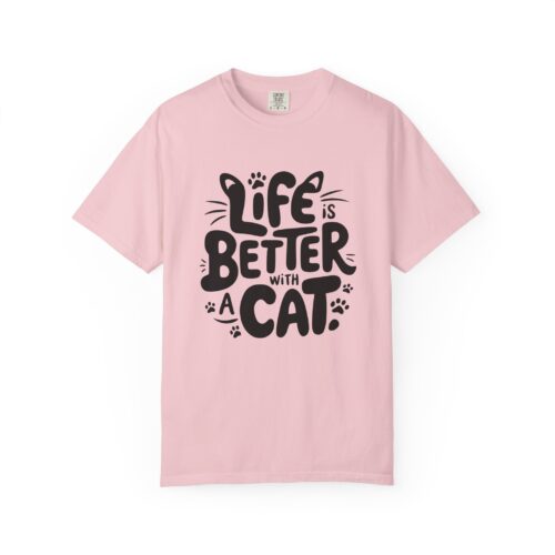 Life is Better with a Cat Unisex Tee, Cat Lover Gift, Animal T-Shirt, Cute Cat Shirt, Casual Wear for Cat Moms, Fun Pet Apparel. - Image 41