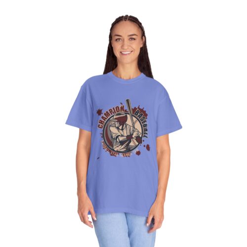 Championship Baseball T-Shirt for Sports Lovers, Unisex Garment-Dyed Tee for Athletes, Perfect Gift for Baseball Fans, Casual Wear. - Image 28