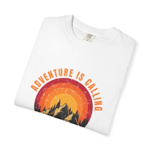 Adventure Awaits Unisex T-Shirt, Outdoor Apparel, Nature Lover Gift, Hiking Tee, Travel Shirt, Adventure Is Calling. - Image 2