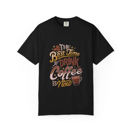 C - 1.2.Coffee Lovers Unisex Garment-Dyed T-Shirt | Perfect Gift for Baristas, Coffee Enthusiasts, Casual Wear, Unique Coffee Shirt