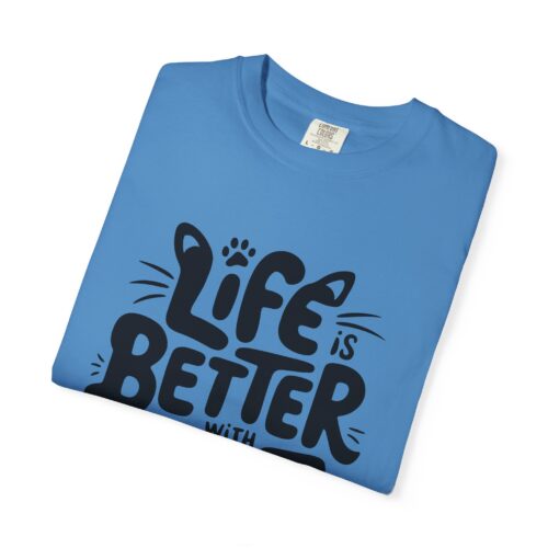 Life is Better with a Cat Unisex Tee, Cat Lover Gift, Animal T-Shirt, Cute Cat Shirt, Casual Wear for Cat Moms, Fun Pet Apparel. - Image 34