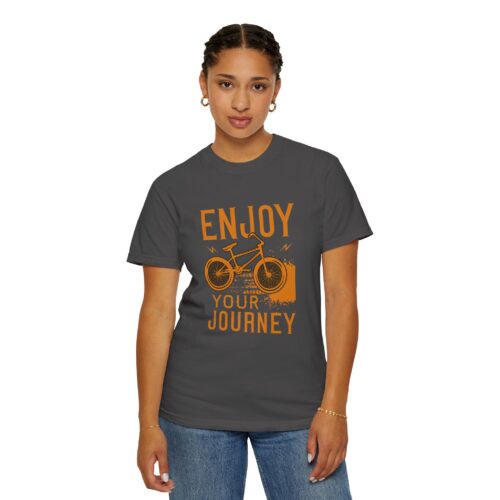 Adventure-Inspired Unisex T-Shirt, Enjoy Your Journey Tee, Cycling Gift, Travel Tee, Summer Casual Wear, Bike Lover Shirt. - Image 45
