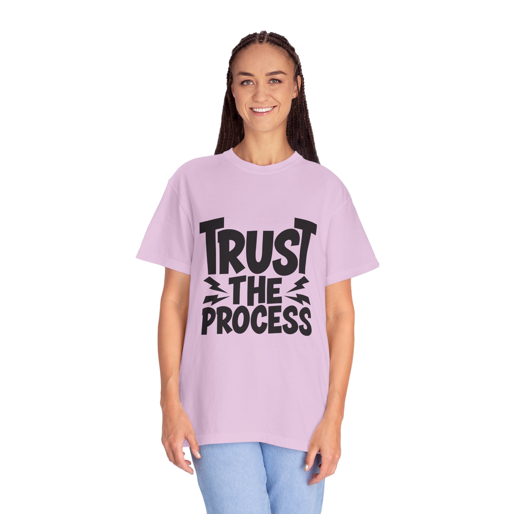 Trust the Process Unisex Garment-Dyed T-shirt, Motivational Tee, Casual Wear, Inspiring Shirt, Everyday Style. - Image 44