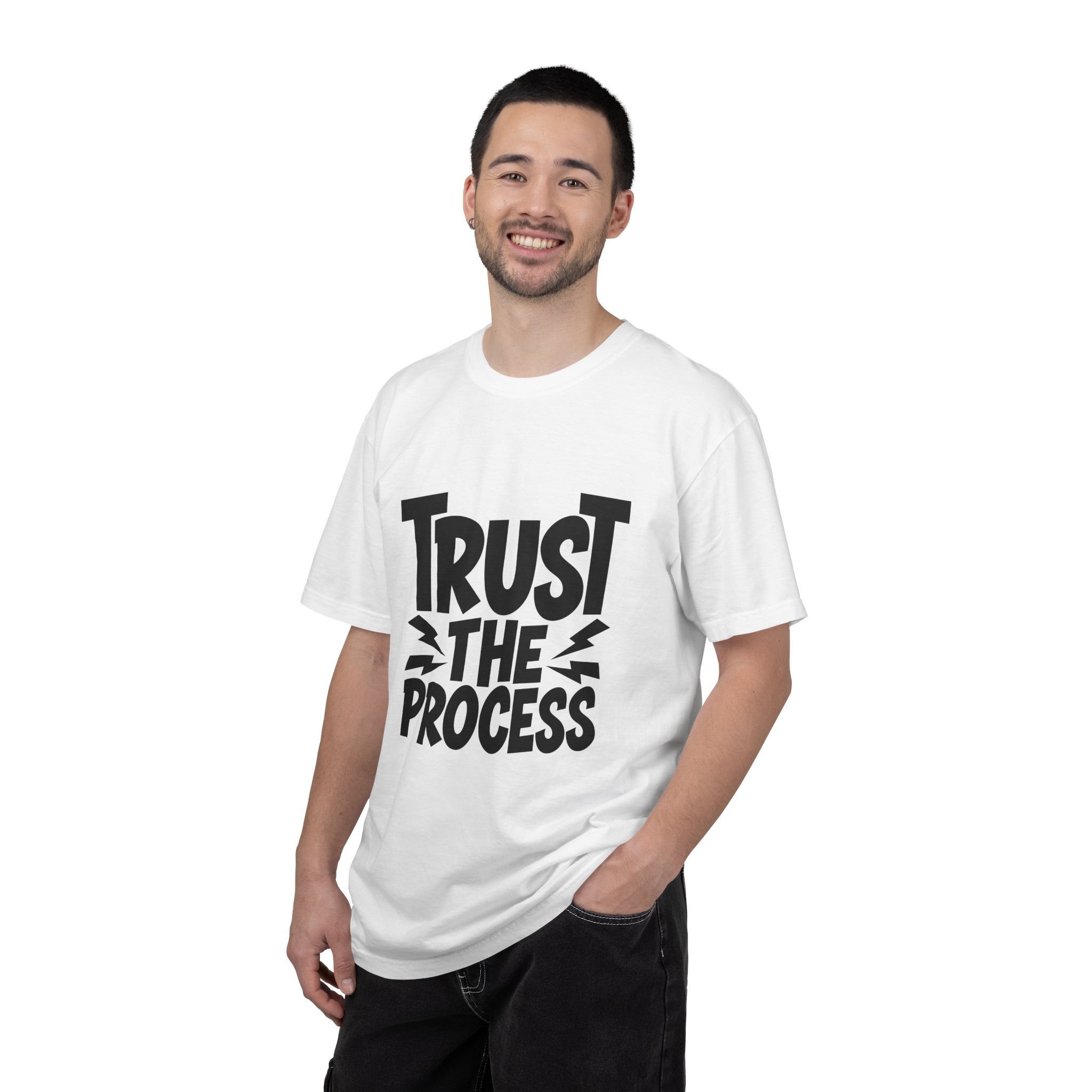 Trust the Process Unisex Garment-Dyed T-shirt, Motivational Tee, Casual Wear, Inspiring Shirt, Everyday Style. - Image 3