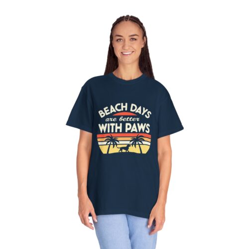 Beach Days Are Better with Paws Unisex T-Shirt | Pet Lover Gift, Summer Tee, Casual Wear, Beachwear, Dog Lover Apparel. - Image 44