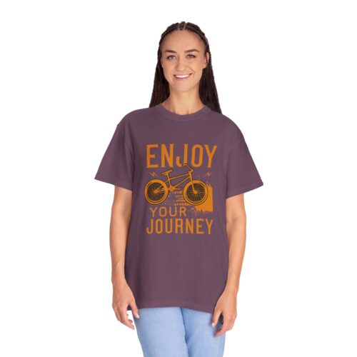 Adventure-Inspired Unisex T-Shirt, Enjoy Your Journey Tee, Cycling Gift, Travel Tee, Summer Casual Wear, Bike Lover Shirt. - Image 20