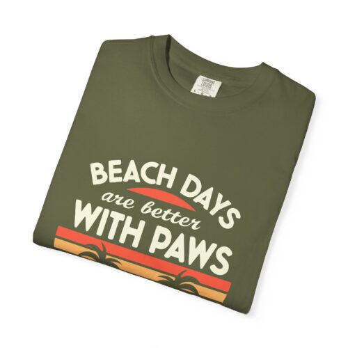 Beach Days Are Better with Paws Unisex T-Shirt | Pet Lover Gift, Summer Tee, Casual Wear, Beachwear, Dog Lover Apparel. - Image 34