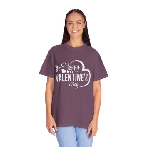 Unisex Garment-Dyed T-shirt for Valentine's Day, Cute Couple Shirt, Love-themed Tee, Perfect Gift, Holiday Apparel. - Image 28