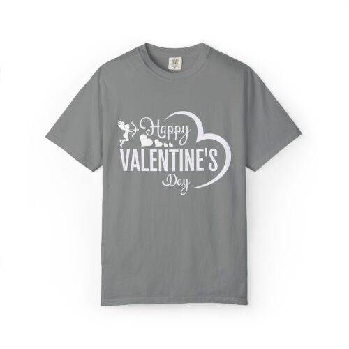 Unisex Garment-Dyed T-shirt for Valentine's Day, Cute Couple Shirt, Love-themed Tee, Perfect Gift, Holiday Apparel. - Image 9