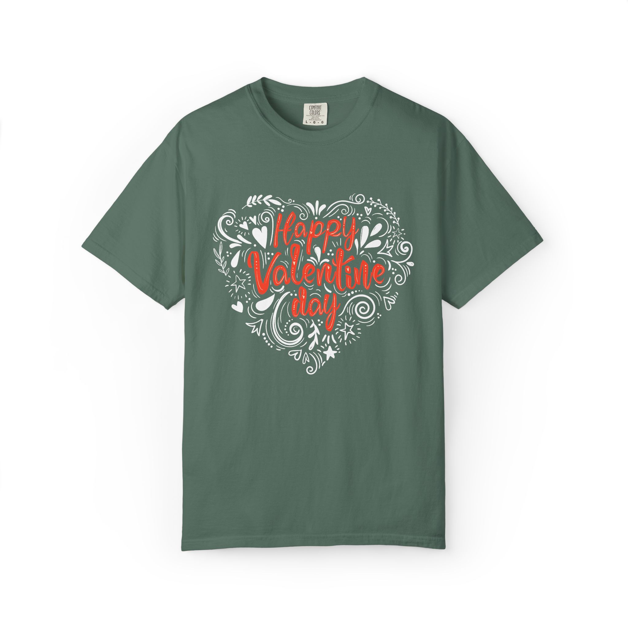 Happy Valentine's Day Unisex Garment-Dyed T-shirt, Love Shirt, Heart T-shirt, Couple's Gift, Cute Valentine's Tee, Casual Wear. - Image 17