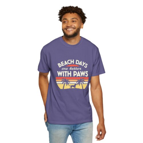 Beach Days Are Better with Paws Unisex T-Shirt | Pet Lover Gift, Summer Tee, Casual Wear, Beachwear, Dog Lover Apparel. - Image 55