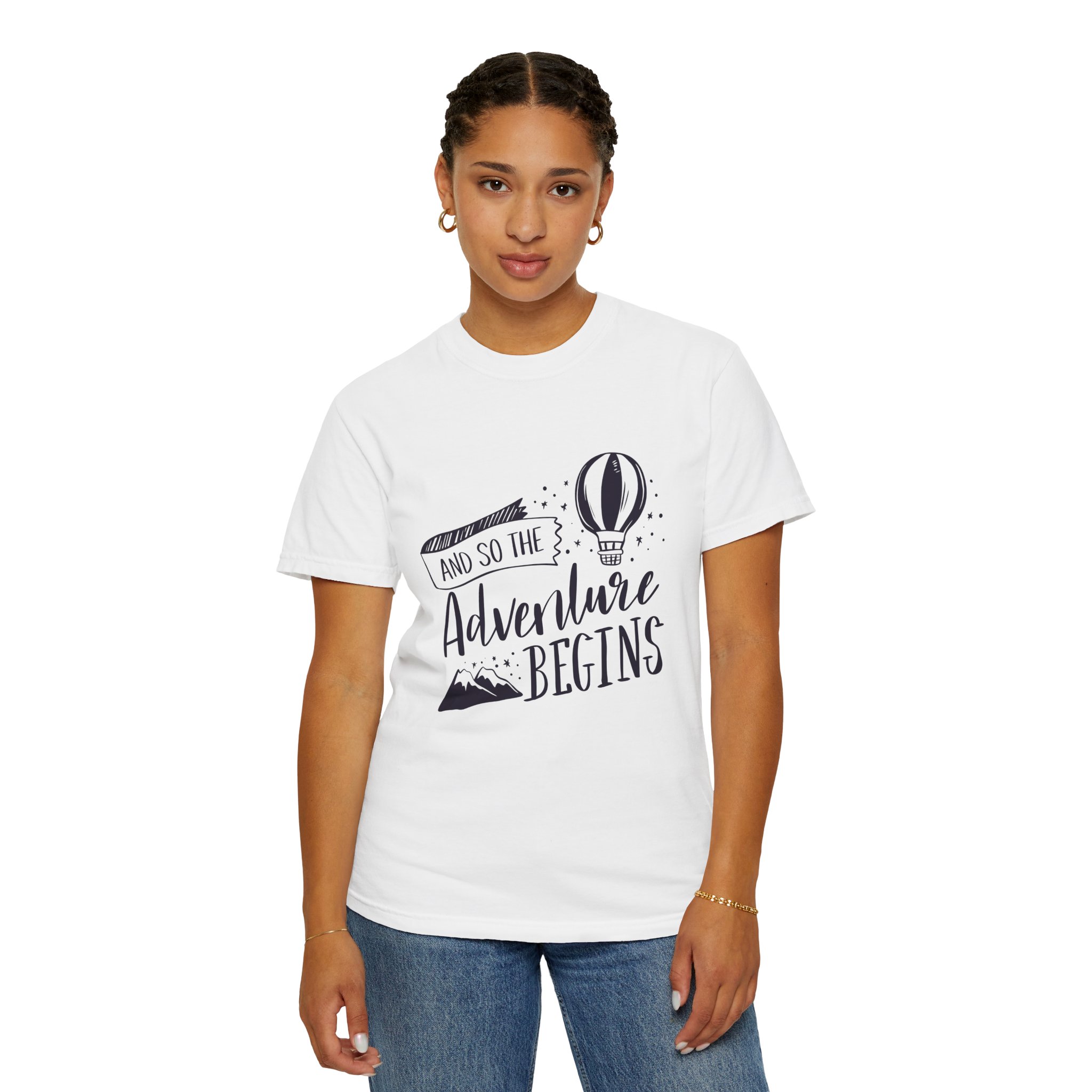 Adventure Begins Unisex T-Shirt, Travel Tee, Gift for Wanderlust, Adventure Apparel, Casual Wear, Explorer Top. - Image 5