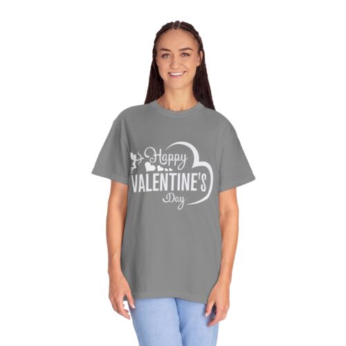 Unisex Garment-Dyed T-shirt for Valentine's Day, Cute Couple Shirt, Love-themed Tee, Perfect Gift, Holiday Apparel. - Image 12