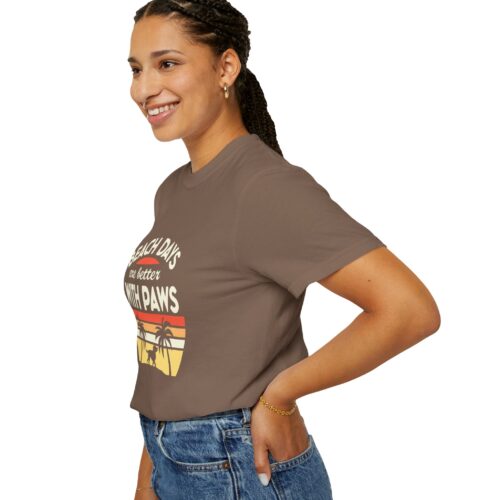 Beach Days Are Better with Paws Unisex T-Shirt | Pet Lover Gift, Summer Tee, Casual Wear, Beachwear, Dog Lover Apparel. - Image 30