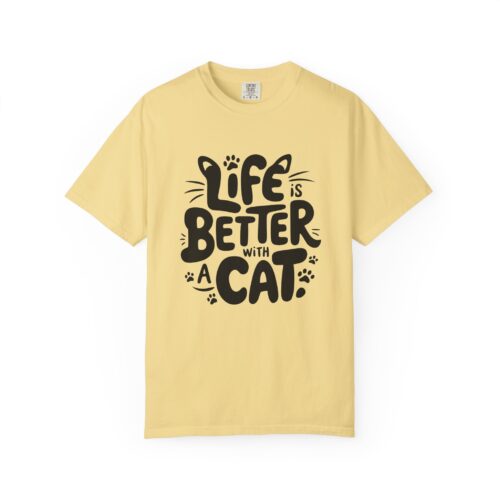 Life is Better with a Cat Unisex Tee, Cat Lover Gift, Animal T-Shirt, Cute Cat Shirt, Casual Wear for Cat Moms, Fun Pet Apparel. - Image 17