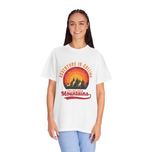 Adventure Awaits Unisex T-Shirt, Outdoor Apparel, Nature Lover Gift, Hiking Tee, Travel Shirt, Adventure Is Calling. - Image 4