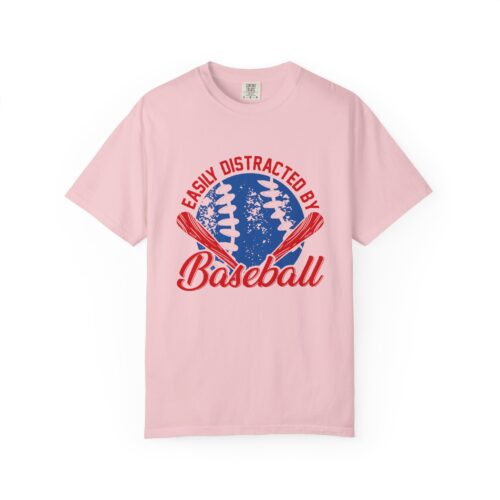 Unisex Baseball T-Shirt - Easily Distracted by Baseball, Sporty Tee, Gift for Baseball Lovers, Summer Wear, Casual Apparel. - Image 49
