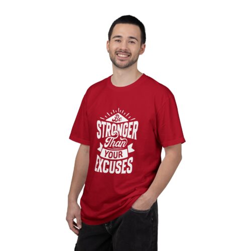 Motivational T-Shirt: Be Stronger Than Your Excuses, Workout Tee, Inspirational Apparel, Gift for Fitness Enthusiasts, Casual Wear. - Image 11
