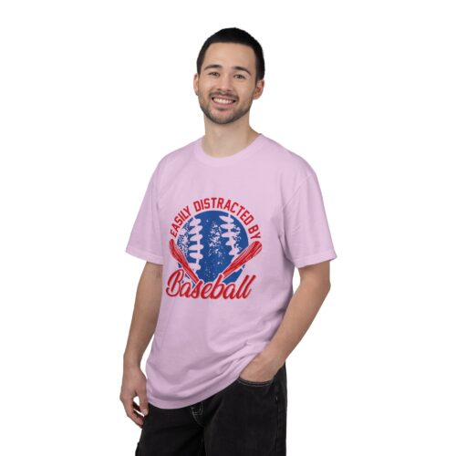 Unisex Baseball T-Shirt - Easily Distracted by Baseball, Sporty Tee, Gift for Baseball Lovers, Summer Wear, Casual Apparel. - Image 35