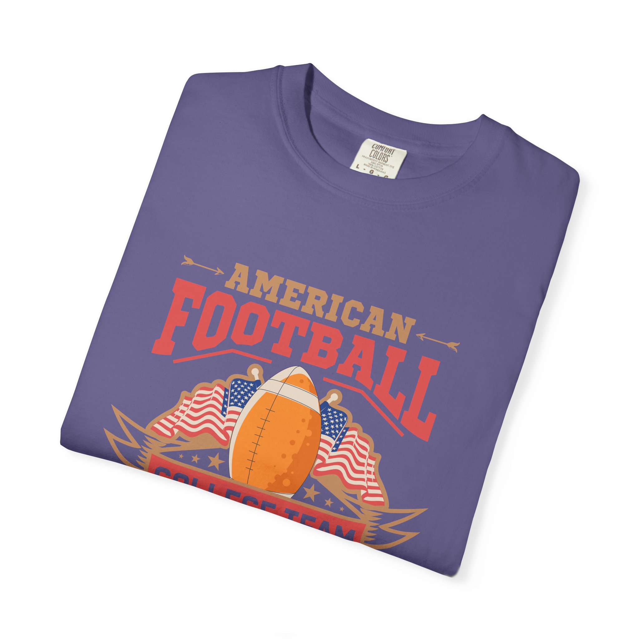 American Football College Team Unisex T-Shirt, Casual Sportswear, Game Day Shirt, Athletic Tee, Fan Apparel, Gift for Sports Lovers. - Image 34