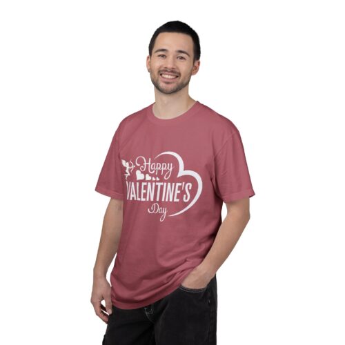 Unisex Garment-Dyed T-shirt for Valentine's Day, Cute Couple Shirt, Love-themed Tee, Perfect Gift, Holiday Apparel. - Image 43