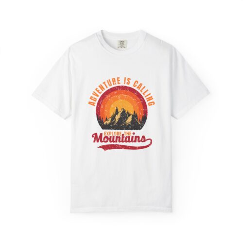 Adventure Awaits Unisex T-Shirt, Outdoor Apparel, Nature Lover Gift, Hiking Tee, Travel Shirt, Adventure Is Calling. - Image 1