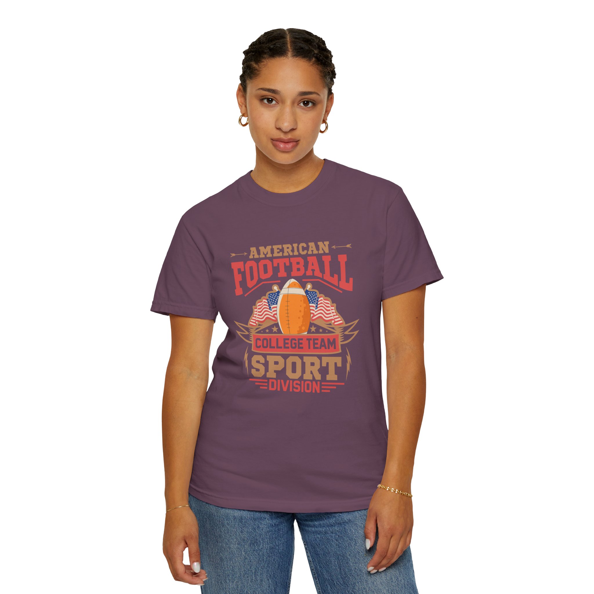 American Football College Team Unisex T-Shirt, Casual Sportswear, Game Day Shirt, Athletic Tee, Fan Apparel, Gift for Sports Lovers. - Image 21