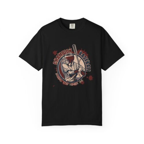 Championship Baseball T-Shirt for Sports Lovers, Unisex Garment-Dyed Tee for Athletes, Perfect Gift for Baseball Fans, Casual Wear. - Image 17