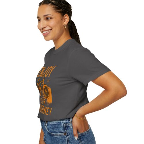 Adventure-Inspired Unisex T-Shirt, Enjoy Your Journey Tee, Cycling Gift, Travel Tee, Summer Casual Wear, Bike Lover Shirt. - Image 46