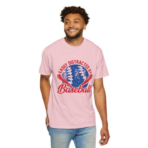 Unisex Baseball T-Shirt - Easily Distracted by Baseball, Sporty Tee, Gift for Baseball Lovers, Summer Wear, Casual Apparel. - Image 55