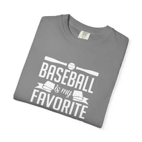 Baseball Favorite Season T-Shirt, Unisex Garment-Dyed Tee, Sporty Apparel, Gift for Baseball Lovers, Summer Wear, Casual Style. - Image 10