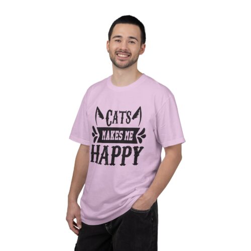 Cats Make Me Happy Unisex T-Shirt, Cat Lover Gift, Funny Tee, Animal Lovers Apparel, Gift for Her. - Image 19