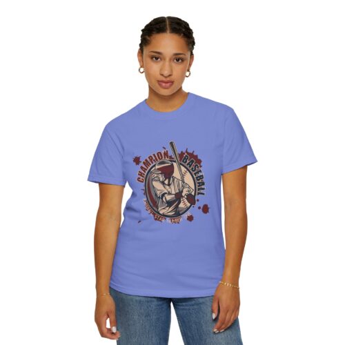 Championship Baseball T-Shirt for Sports Lovers, Unisex Garment-Dyed Tee for Athletes, Perfect Gift for Baseball Fans, Casual Wear. - Image 29