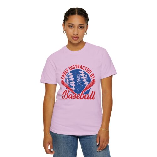 Unisex Baseball T-Shirt - Easily Distracted by Baseball, Sporty Tee, Gift for Baseball Lovers, Summer Wear, Casual Apparel. - Image 37