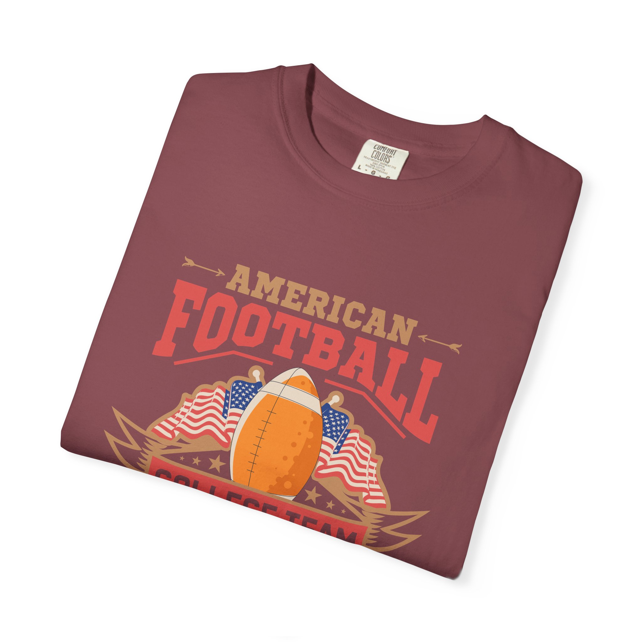 American Football College Team Unisex T-Shirt, Casual Sportswear, Game Day Shirt, Athletic Tee, Fan Apparel, Gift for Sports Lovers. - Image 42