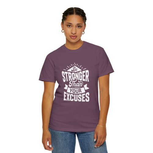 Motivational T-Shirt: Be Stronger Than Your Excuses, Workout Tee, Inspirational Apparel, Gift for Fitness Enthusiasts, Casual Wear. - Image 29