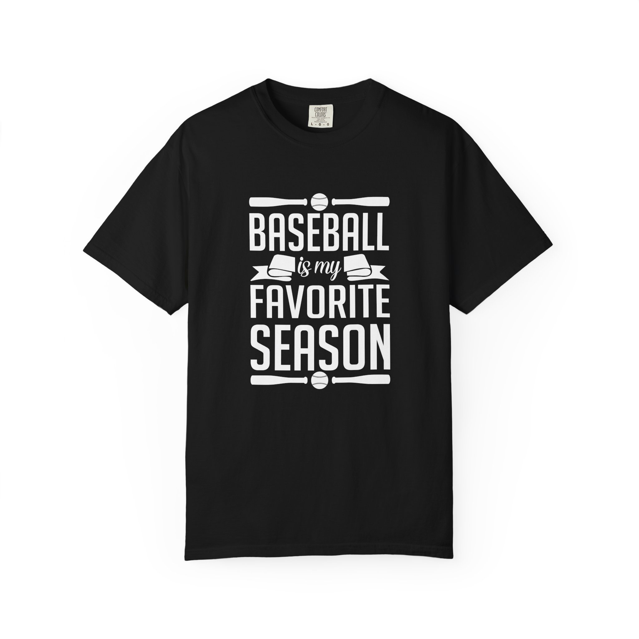 Baseball Favorite Season T-Shirt, Unisex Garment-Dyed Tee, Sporty Apparel, Gift for Baseball Lovers, Summer Wear, Casual Style. - Image 17