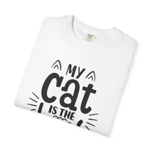 Cat Lover's Unisex Garment-Dyed T-Shirt - 'My Cat is The Boss'. - Image 18