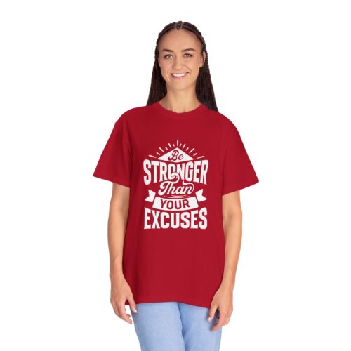 Motivational T-Shirt: Be Stronger Than Your Excuses, Workout Tee, Inspirational Apparel, Gift for Fitness Enthusiasts, Casual Wear. - Image 12