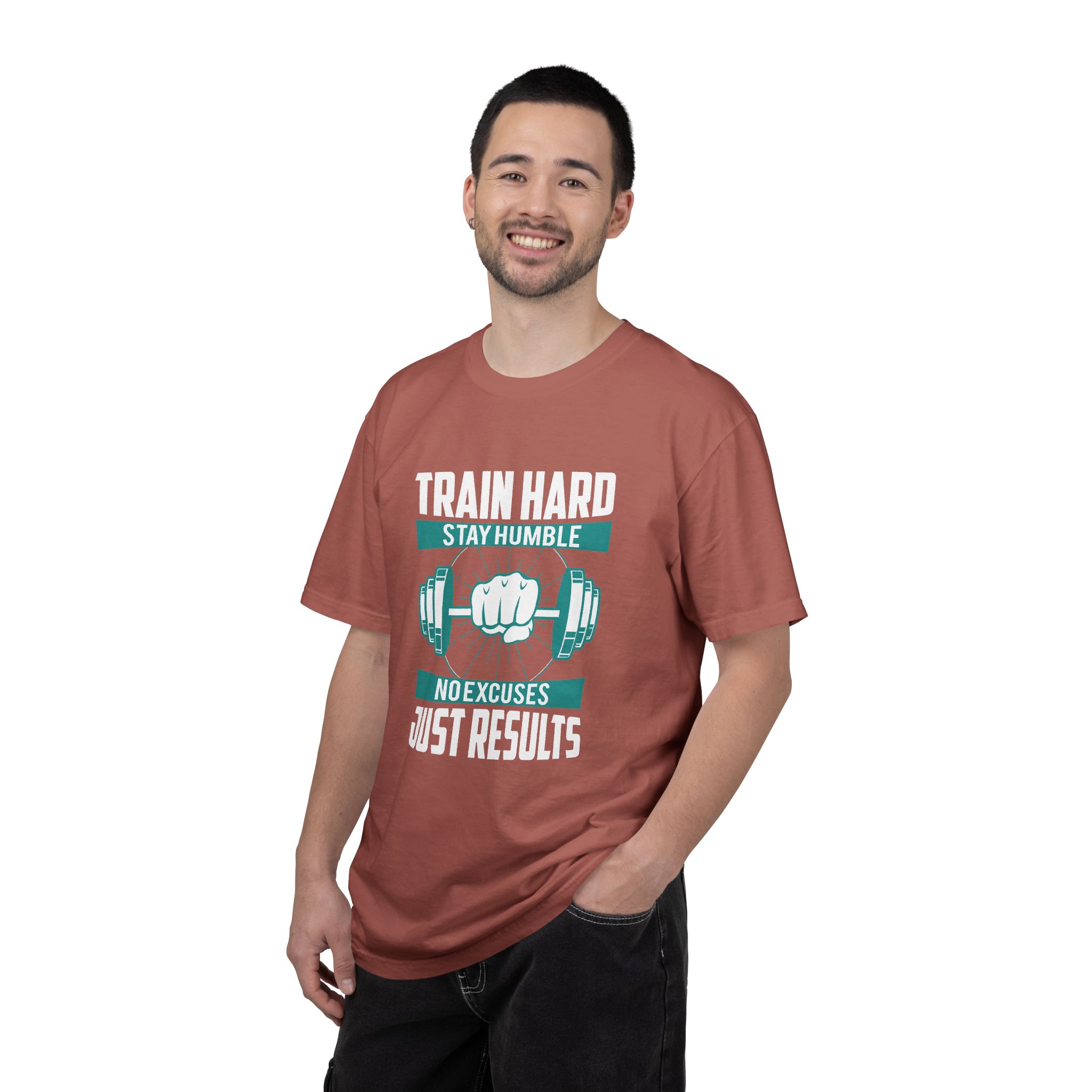Gym Motivation T-Shirt - Train Hard Stay Humble Design, Fitness Apparel, Athleisure Wear, Workout Gear, Gift for Gym Lovers. - Image 43