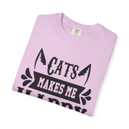 Cats Make Me Happy Unisex T-Shirt, Cat Lover Gift, Funny Tee, Animal Lovers Apparel, Gift for Her. - Image 18